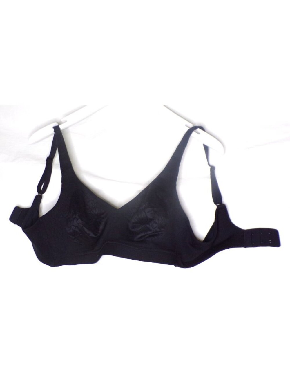 🆕WACOAL Inside Job Full Unpadded Wireless Bra 34C Black #852345 - Picture 4 of 8